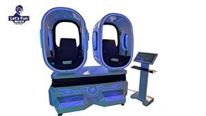 Cinéma de réalité virtuelle 9D, fauteuil double en forme d'<span class=keywords><strong>œuf</strong></span>, intérieur, métal, maison, centre commercial, aéroport, jardin public, aire de jeux, dernier modèle - Product Image 2