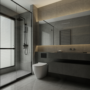 <span class=keywords><strong>Muebles</strong></span> de Baño Modernos de Aluminio Hechos a Medida, Serie Negra Sofisticada de Alta Calidad <span class=keywords><strong>para</strong></span> Apartamentos y Exteriores - Product Image 2