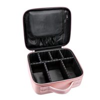 Vente en gros Trousse de maquillage de voyage portable personnalisée de grande capacité Mode pour les produits de toilette Organisateur de cosmétiques Séparateurs faciles à fermeture éclair