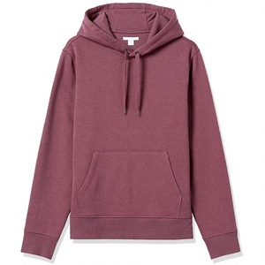 Sweat à capuche unisexe en coton uni, coupe classique, couleur unie, décontracté, avec poches, manches longues, pour l'automne - Product Image 1