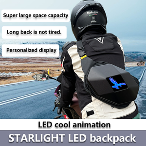 Bolsa de motocicleta con pantalla LED inteligente, bolsa impermeable para los ojos con cofre de pantalla DIY a la moda para uso en el parque - Product Image 3