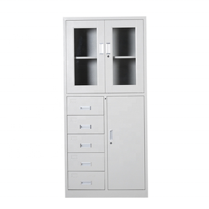 Gabinete <span class=keywords><strong>de</strong></span> Almacenamiento Metálico Moderno con 2 Puertas con Cerradura, Estantes Ajustables, Ahorro <span class=keywords><strong>de</strong></span> Espacio, para Despensa, Garaje u <span class=keywords><strong>Oficina</strong></span> - Product Image 6