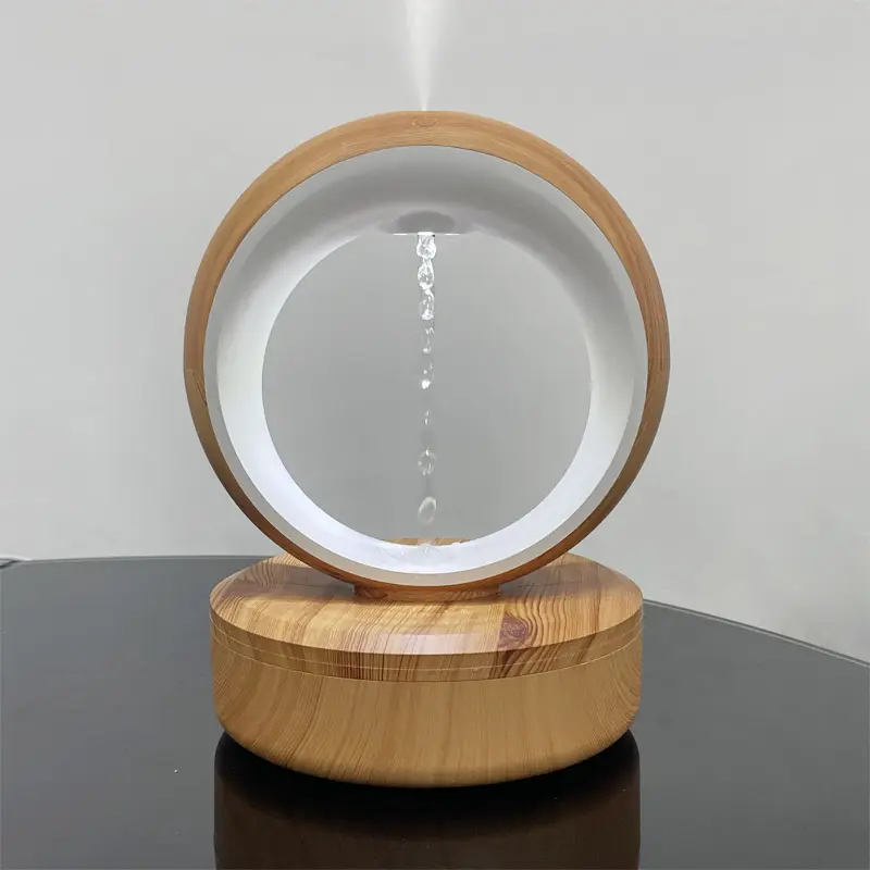 2024 ใหม่ไฟกลางคืนกระจายกลิ่นหอมอัลตราโซนิกCool Mist Anti-Gravity Creative Designหยดน้ําAnti Gravity Air Humidifier