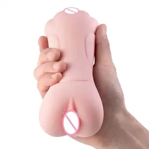 亚马逊产品3D阴道双头男性手淫性玩具人造真阴道