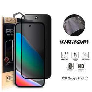 <span class=keywords><strong>Protection</strong></span> d'écran en verre trempé anti-espion transparente ultra-fine 9H 0,18 mm avec déverrouillage par empreinte digitale pour <span class=keywords><strong>Google</strong></span> <span class=keywords><strong>Pixel</strong></span> 9 Pro XL 9A <span class=keywords><strong>Pixel</strong></span> 10 - Product Image 3