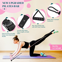 GEDENG Kit de barre de fitness portable 2 sections haute résistance en TPE/Latex/Caoutchouc pour Yoga, Pilates et exercices intérieurs