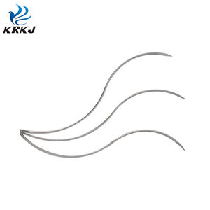 Jarum dokter hewan KD909C, besar, jarum stainless steel melengkung untuk operasi ternak - Product Image 5