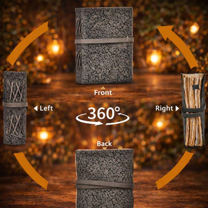 Premium Handmade Black Floral Embossed Leather Journal Deckle Edge Paper Vintage <b>Diary</b> <b>Notebooks</b> - Product Image 5