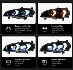 Nouveau Phare Avant Auto X5 E70 2007-2013 12V 6000K Laser Amélioré 36W 6000 lm Haute Qualité Plug & Play D2H Adaptation Universelle Avant - Product Image 5