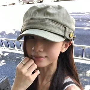 Japanese Style <b>Flat</b> Cap For Women Cotton Canvas Autumn Spring Harajuku Fashion Equestrian <b>Hat</b> - Product Image 2