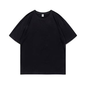 Design Design Custom Logo Summer Short Sleeve Men's <b>T</b>-Shirt Pure Cotton Loose Top in Solid Color for Promotional Use - Product Image 2
