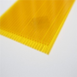 Matériau protégé contre les UV Serre 12mm Orange Mutilwall Polycarbonate Prix de la feuille creuse - Product Image 6