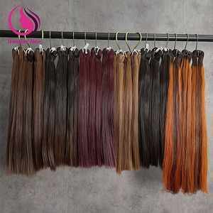 Venta al por mayor de cabello Remy con cutícula alineada, 100% cabello humano virgen brasileño liso en paquetes para la venta - Product Image 5