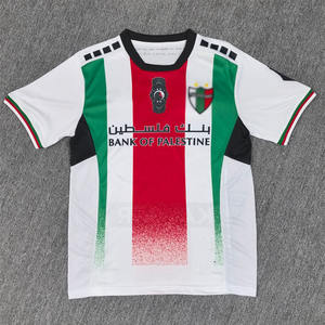 Kostenlose Maßanfertigung Sommer-Trikot und Komplettes Herbst-Fußballtrikot-Set Automatisierter Zuschnitt Palästina FC Algerien Marokko Fußballbekleidung - Product Image 2