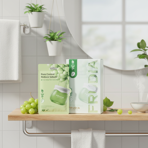 FRUDIA High Quality Green Grape Pore Control Sheet Mask 25ml*10ea Facial Masks - Product Image 3