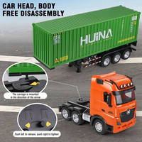 Camion télécommandé HUINA 1317 à l'échelle 1/18, 2,4 GHz, prêt à l'emploi (RTR), avec chargeur, télécommande 9 canaux, fonction 'Suivez-moi', portée >25 m - Cadeau pour garçons