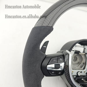 Volante Deportivo de Fibra de Carbono y Alcántara para BMW Serie 3, Serie 5, F10, F20, F30, F90, F01, F02, en Oferta - Product Image 6