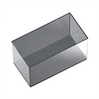 Petit aquarium de bureau en PET pour guppies et poissons rouges, aquarium en plastique PET hautement transparent