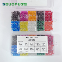 SEUO buena venta caliente estándar de bajo perfil mini Micro Mini Auto Car Truck auto fusible hoja fusible coche fusible 100 unids/caja