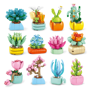 Juego de Bloques de Construcción de Flores, Planta en Maceta con Caja de Regalo, Juego de Ladrillos MOC, Juegos de Bricolaje para Niños, Juguetes Educativos para Niños 8940 - Product Image 1