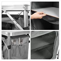 Armoire de camping pliable Cuisine de camping Meubles de camping en plein air