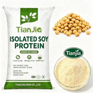 Proteína de Soya Aislada TianJia a Granel, Proteína Vegetal Kosher Halal para Producción de Carne Vegetal - Product Image 1