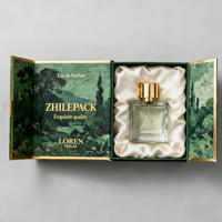 Boîte à parfum rigide magnétique de luxe de petite taille avec matériaux recyclés, emballage de style vin, boîte cadeau écologique