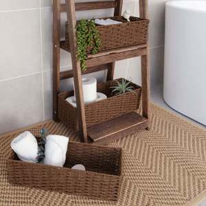 Корзины из ротанга от производителей: 3-ярусная тележка для белья, сетчатая корзина для сушки, плетеная корзина из бамбука синего цвета для фруктов, для кошек, для подружек невесты - Product Image 6