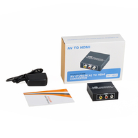 FJ-AH1308 FJGEAR Prix usine RCA vers HDMI convertisseur audio vidéo automatique 1080P pour adaptateur TV Composite RCA CVBS pour lecteur HD DVD