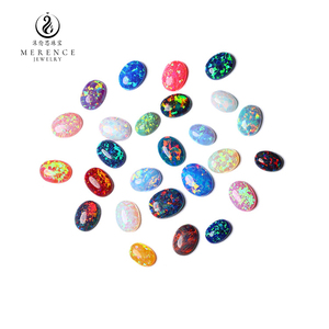 Merence <span class=keywords><strong>opale</strong></span> Cabochon sintetico taglio ovale colorato di alta qualità - Product Image 2