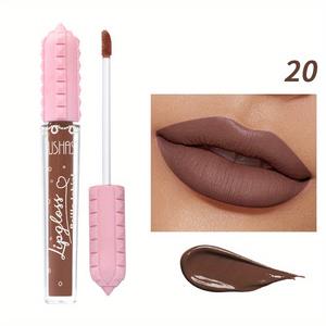Brillo Labial Mate Nude de 6 Colores de Marca Propia, Lápiz Labial Líquido Marrón, Impermeable y de Larga Duración, MOQ Bajo, OEM - Product Image 6