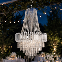 Lustre en cristal, grand luminaire suspendu pour cérémonie de mariage, salle de bal, hall d'hôtel, décoration de maison de luxe