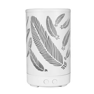 Creative <b>Feather</b> Pattern Aroma Diffuser 0.5L Usb Powered Night Light For Home Office Desktop Gift - Product Image 3