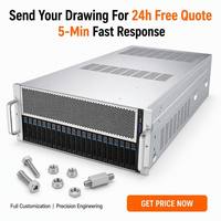 Chasis de Servidor de Almacenamiento en Rack 4U Personalizado, Lámina de Acero Galvanizado, Carcasa de Alta Densidad para GPU AI, Venta al Por Mayor de Fábrica OEM