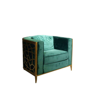 Canapé sectionnel moderne 3 places tufté SPARKLE Combinaison de nouveaux tissus pour hôtel, villa, bar, salon