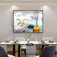 Salon décoration de la maison compteur électrique boîte moderne de luxe cristal porcelaine mur art décoratif peinture boîte électrique