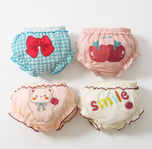 Biancheria intima da ragazza primavera ed estate i pantaloni di pane di mutandine da bambina di puro cotone non pizzicano il sedere - Product Image 2