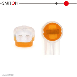 UY2/K2 connettori per filo telefonico impermeabili con bottone trasparente arancione riempito in Gel blocchi terminali UY2 giunzione di testa - Product Image 3