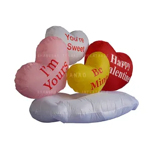 Inflatable Love Heart Shape Inflatable Balloon Inflatable Heart For Engagement Decoration / Valentine's Day