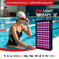 NOUVEAU Panneau de luminothérapie rouge avec télécommande, panneau de luminothérapie rouge 660nm & 850nm pour usage domestique sur tout le corps avec support