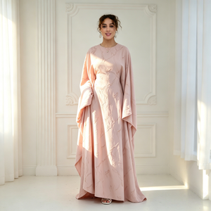 Nouvelle Abaya Loriya 2026 en marbre imprimé papillon, élégante robe caftan de Dubaï pour <span class=keywords><strong>femme</strong></span> musulmane avec ceinture, idéale pour le quotidien et les fêtes - Product Image 1