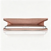 Étui pour ordinateur portable en cuir vegan Saffiano 15 pouces, sac pour ordinateur portable de luxe avec logo personnalisé, étui pour ordinateur portable personnalisé avec logo