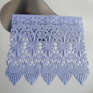 Fabricante, venta al por mayor, gran oferta, tela de poliéster 100%, tela de encaje bordado con patrón de flores y pájaros - Product Image 3