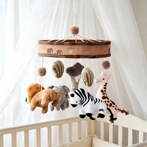 <span class=keywords><strong>Mobile</strong></span> de <span class=keywords><strong>lit</strong></span> bébé en peluche, animaux de la <span class=keywords><strong>jungle</strong></span>, décoration suspendue pour berceau, cadeau de naissance, girafe, zèbre - Product Image 2