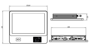 Usw 10.1 inch Android máy tính bảng tùy chỉnh USB Adapter với máy quét mã vạch máy tính bảng NFC mô-đun công nghiệp AIO PC Quad core 16GB - Product Image 5