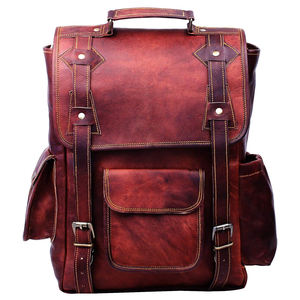 Mochilas de cuero en oferta, las más vendidas, material duradero, logotipo personalizado, mochilas de cuero para venta en línea - Product Image 1