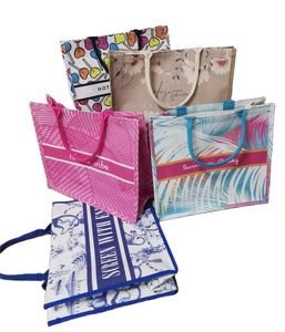 Sac fourre-tout personnalisé pour femme, grand sac de plage à bandoulière tendance avec motif couleur intégrale - Product Image 6