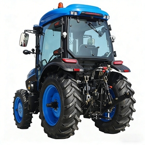 Tracteur agricole à transmission par engrenages, 4 roues motrices, avec leviers de commande faciles à utiliser, couleur noire - Product Image 5