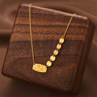 Ensemble de bijoux MECYLIFE, collier avec pendentif en forme de cœur irrégulier, circulaire, ovale, créature marine, plaqué or, en acier inoxydable, étanche