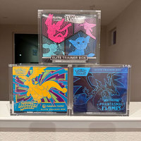 Boîtier de protection en acrylique résistant aux UV personnalisé pour ETB Elite Trainer Box TCG 151 avec aimants puissants N52